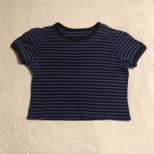 Brandy Melville Striped Short Sleeve Shirt